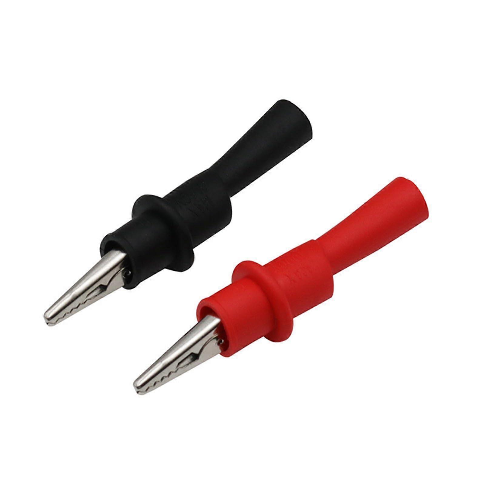 Test Clip 2 Pack Push On Insulated Clamps For Electrical Testing Easy To Use