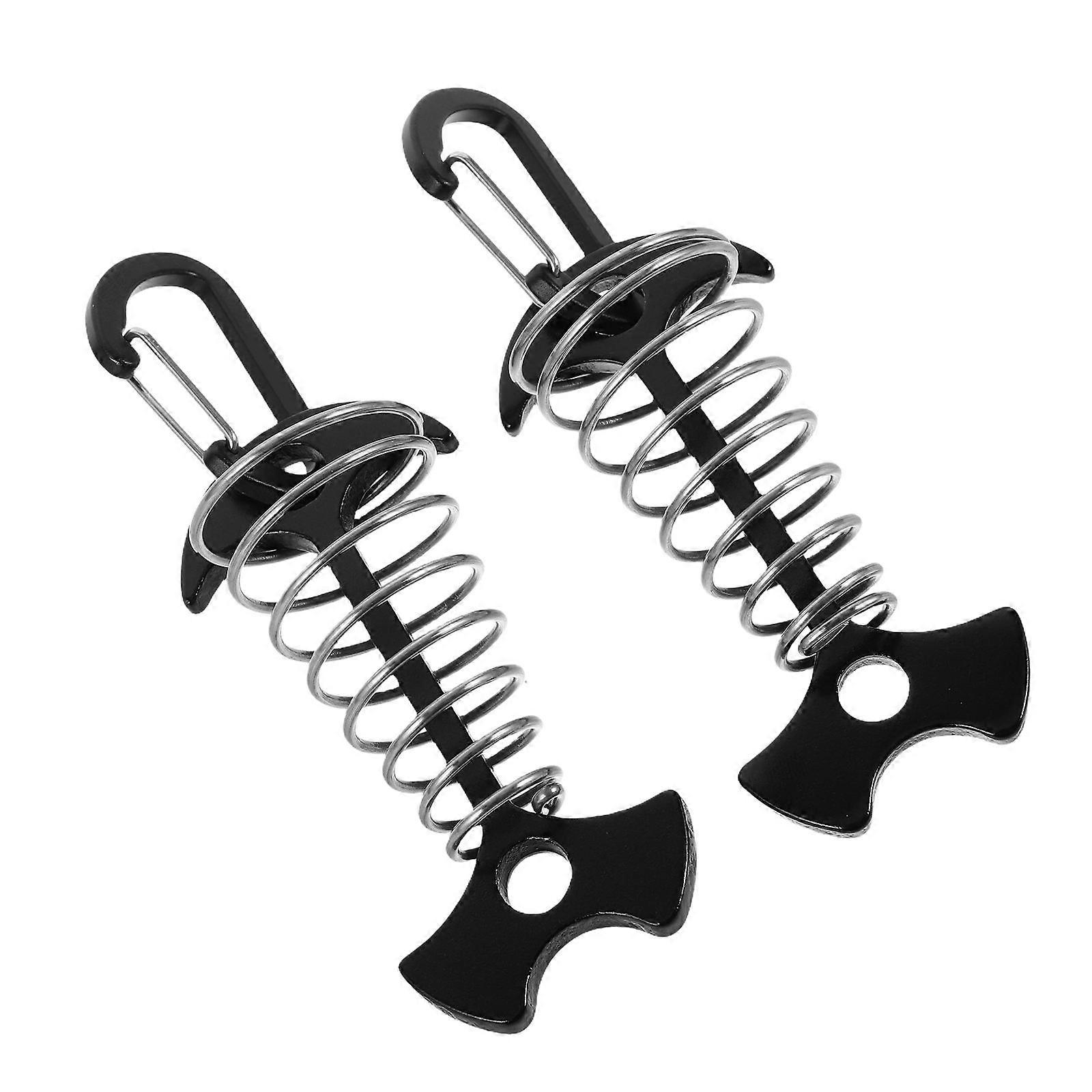 2 Pcs Tent Extended Hook Canopy Hanging Hook Multi Functional Camping Hook Tent Stake Buckle Ground Stakes