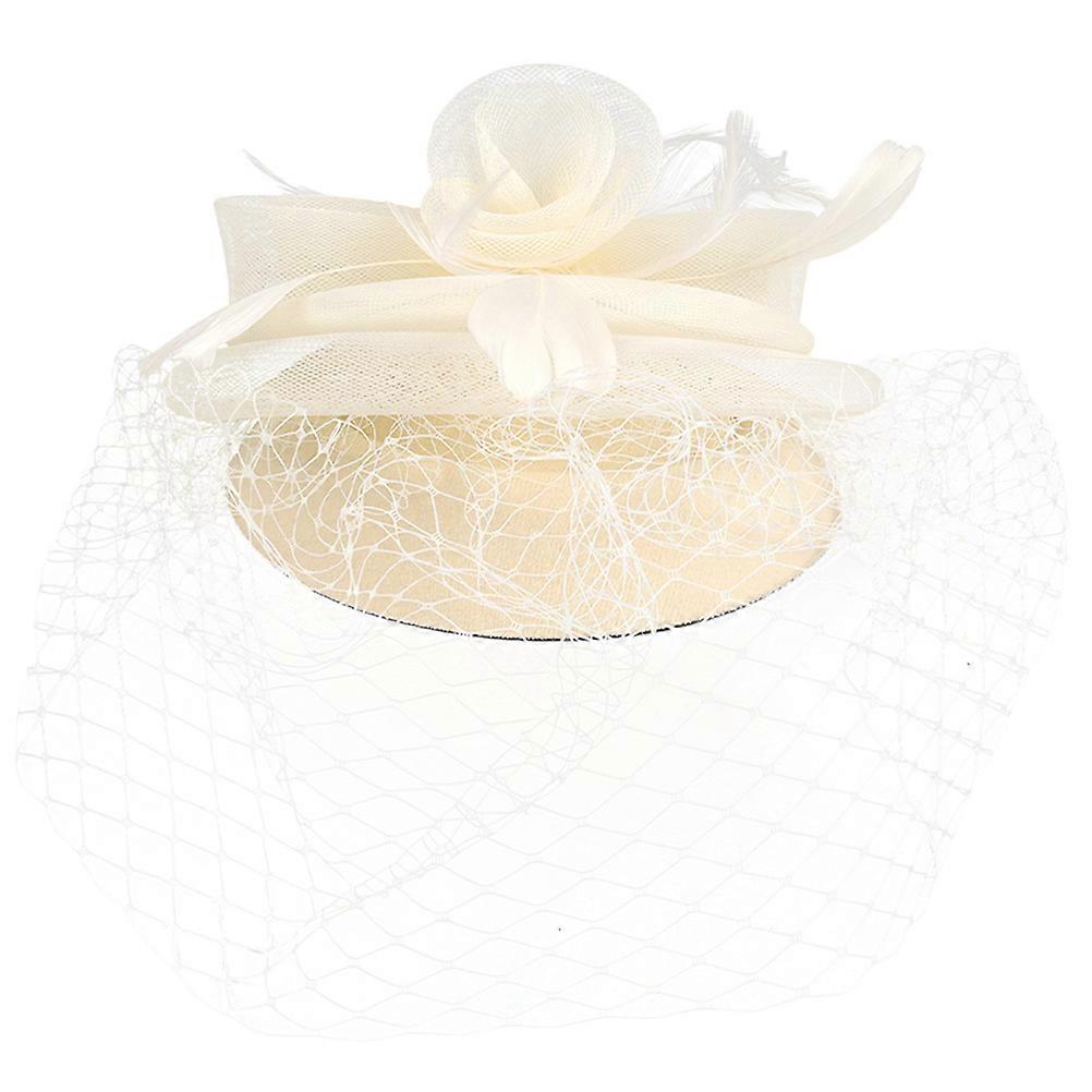 Tea Party Headband For Bride Featuring Floral Shape Suitable For Cosplay Occasions With Elastic Fit 1Pcs