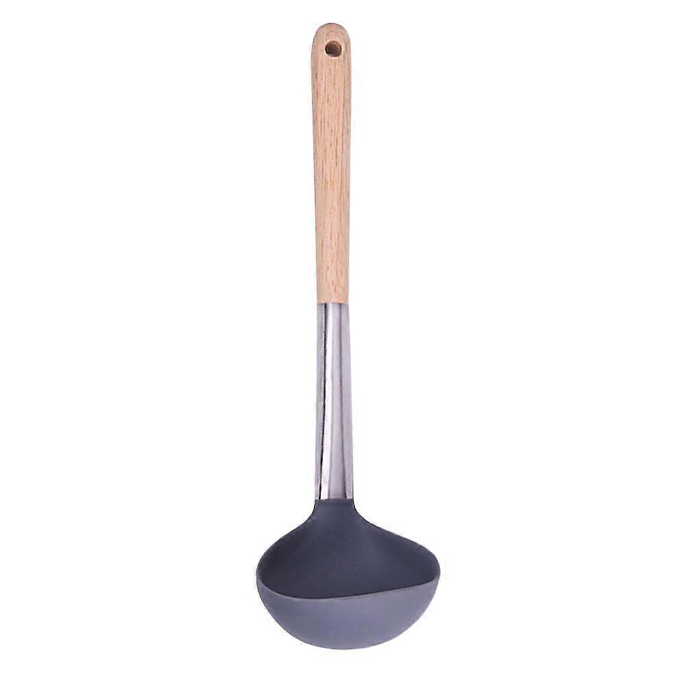Silicone and Stainless Steel Kitchen Utensils Set for Food Serving Multi Color with Long Handle and