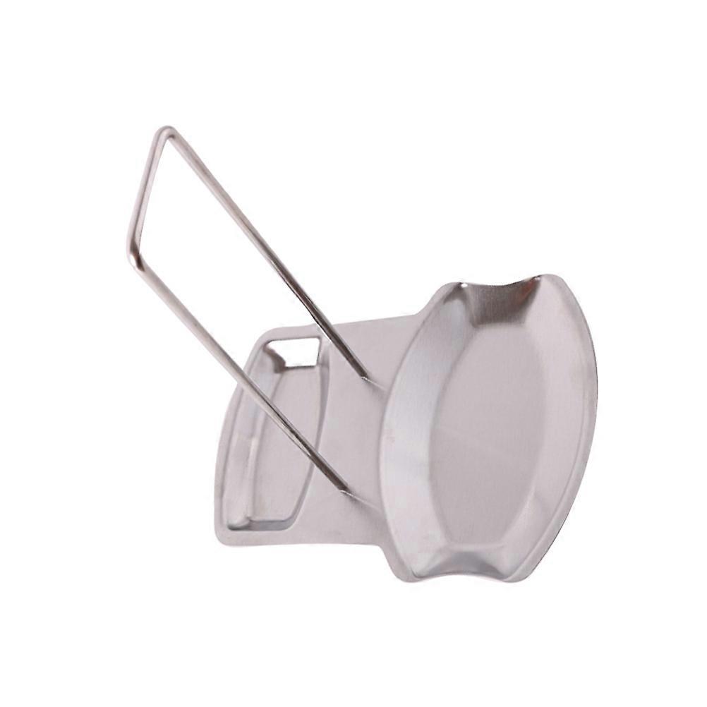Kitchen Pot Lid Rack Holder Detachable Large Dishes Drainer Organizing Shelf Kitchenware Silver 7.1×6.1×1.2in 1Pcs