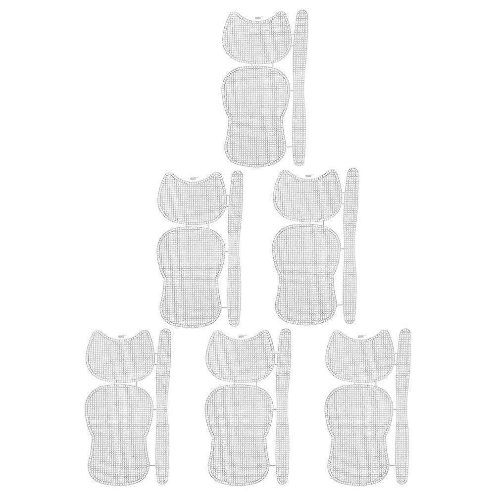 6pcs DIY Plastic Mesh Grid Plates for Bag Making – Durable, Shatter Resistant Material for Crochet Projects and Creative Handbag Accessories