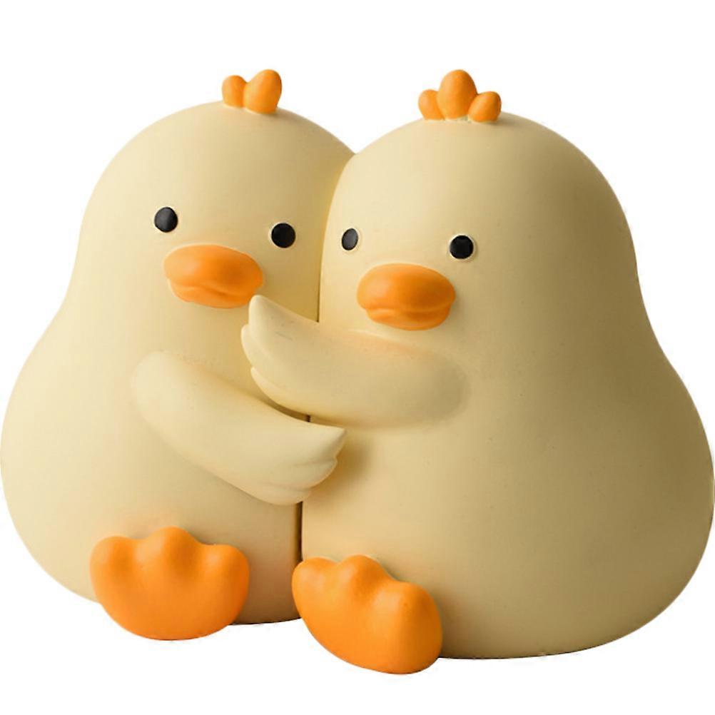 Decorative Resin Bookends With Cute Design For Coffee Shops And Bookstores In Yellow 1 Pair