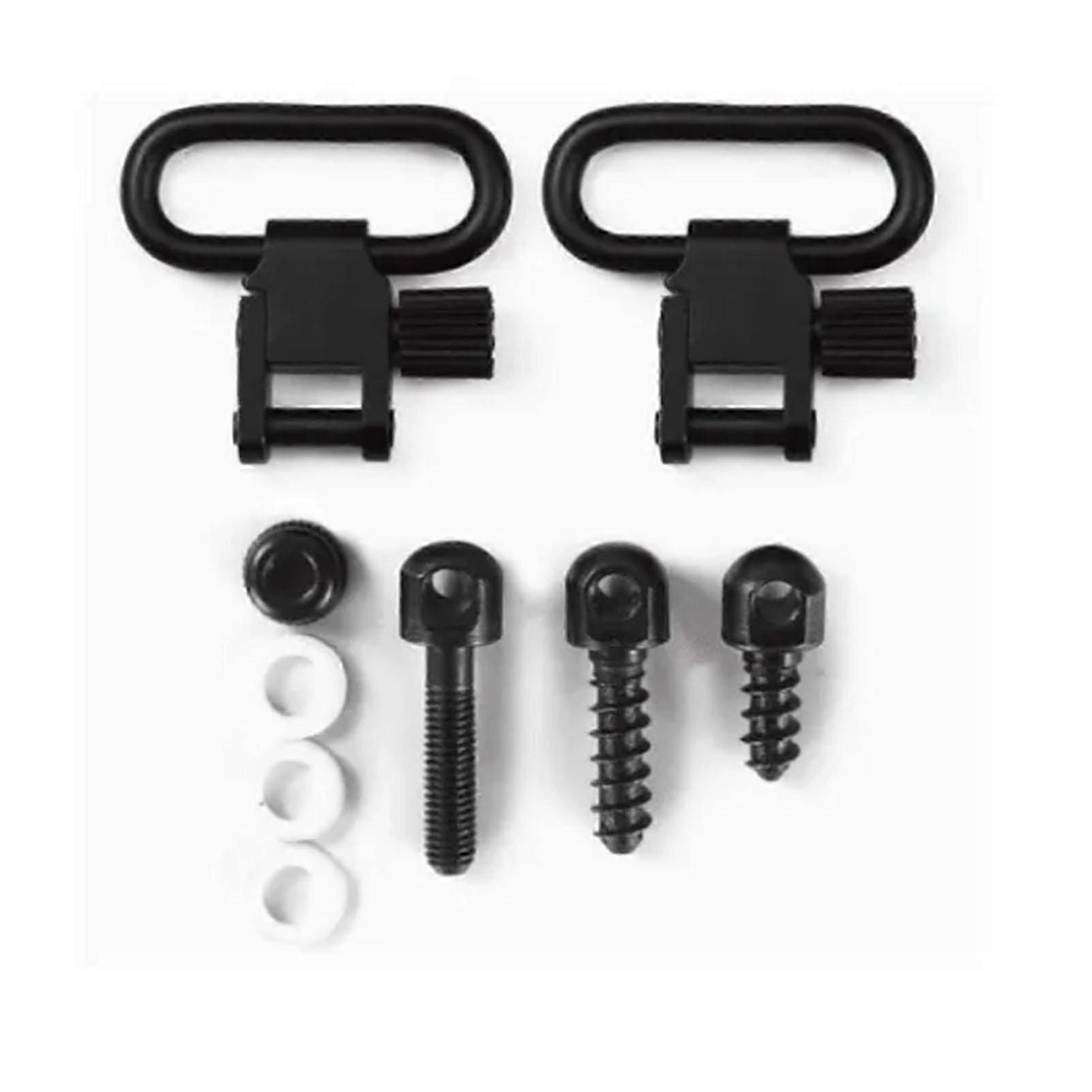 1in QD Buckle Base Solid Iron Quick Release 3 skruer 2 sløyfe spenner sett for stropper