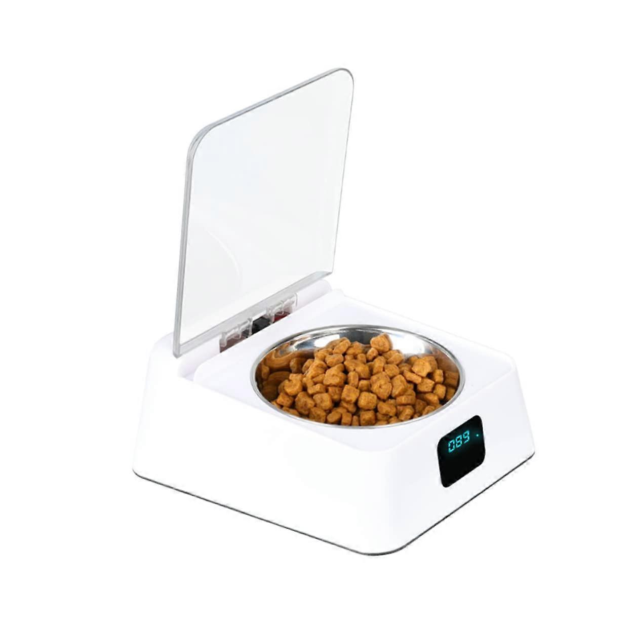 1 Piece Automatic Pet Feeder Induction Cat Food Dispenser with Large Capacity Safe Material and NonSlip Base for Cats and Dogs