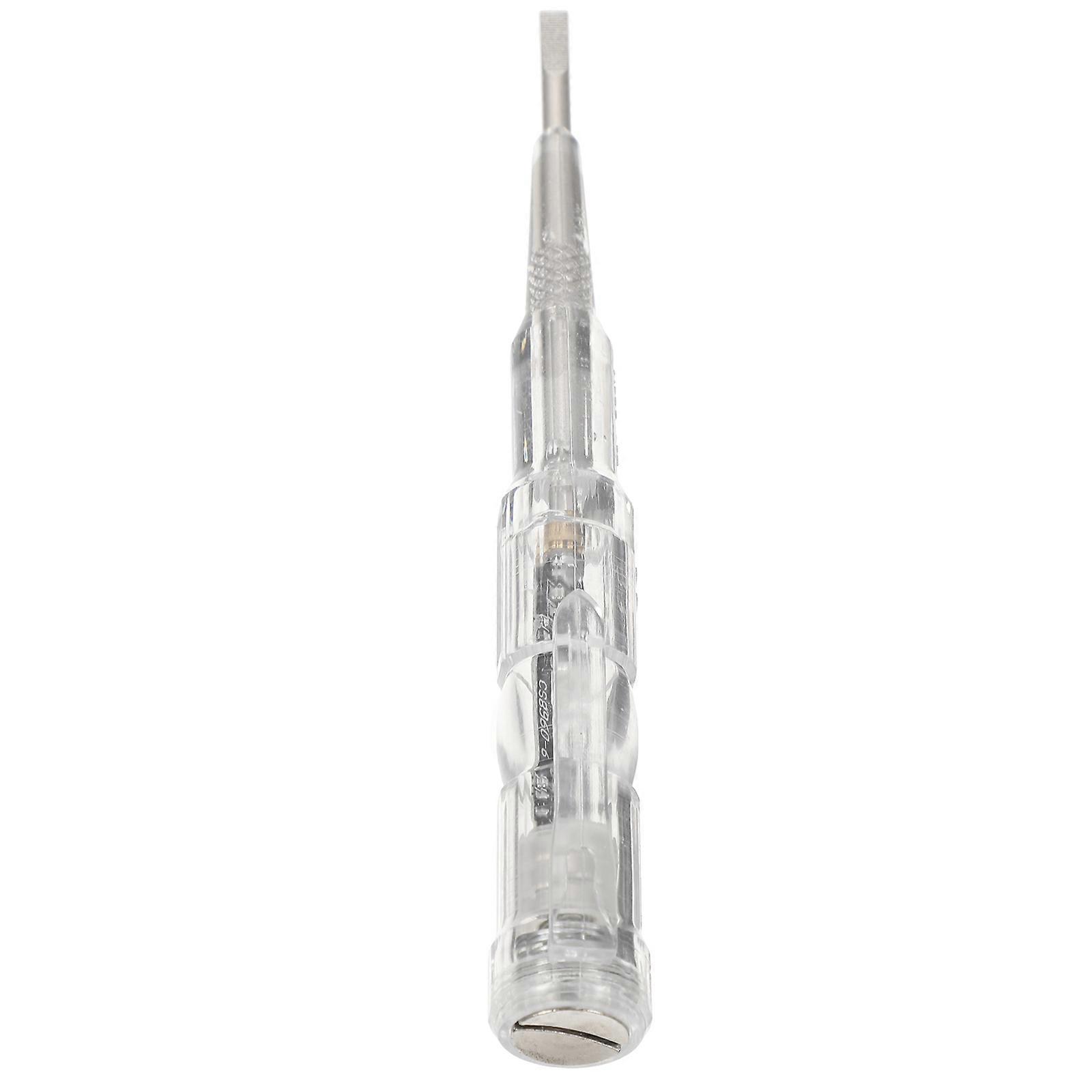 Voltage Detector Pen with LED Light for Electrical Testing Professional Transparent ABS Material