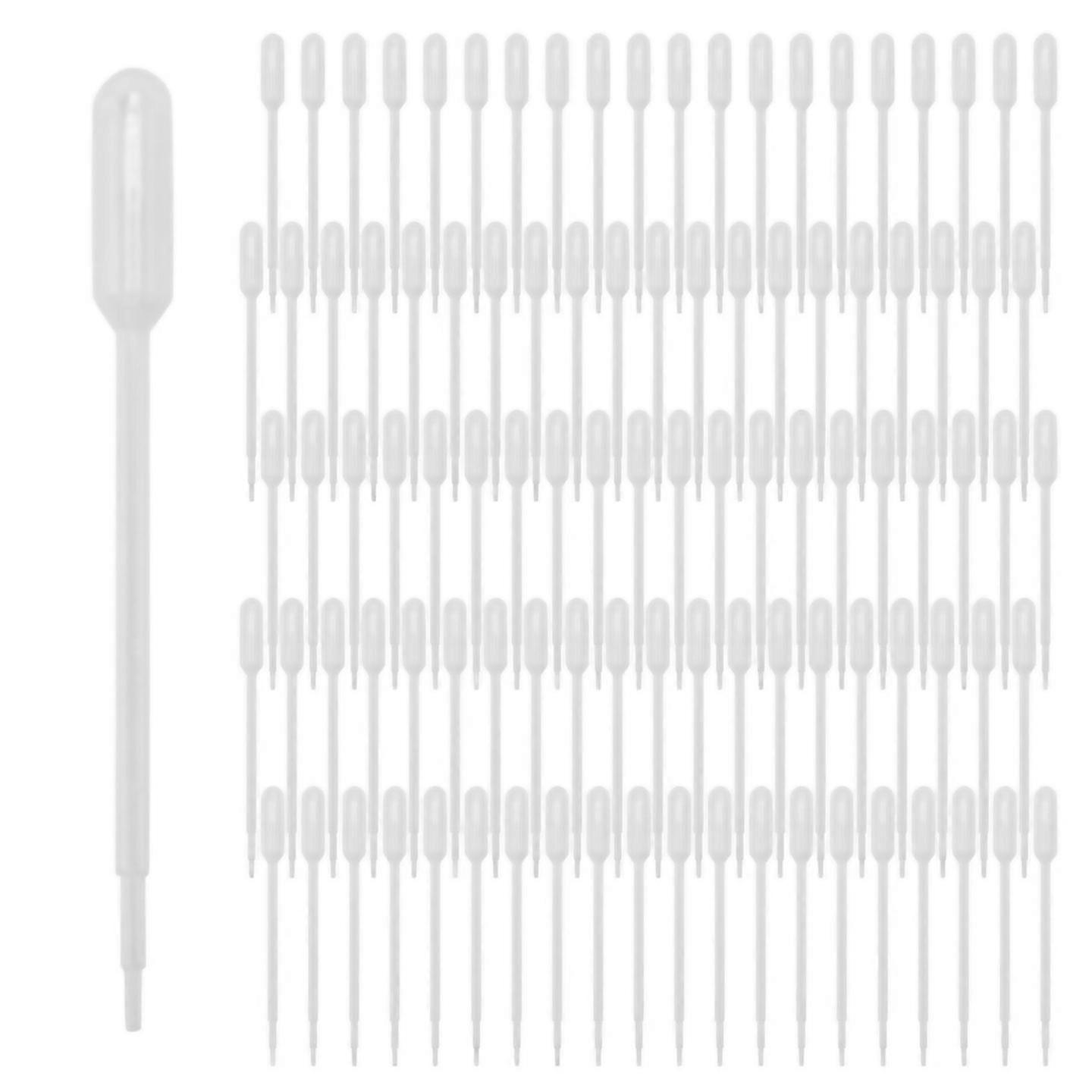 For 100pcs Graduated Pipettes Dropper Polyethylene 1ml