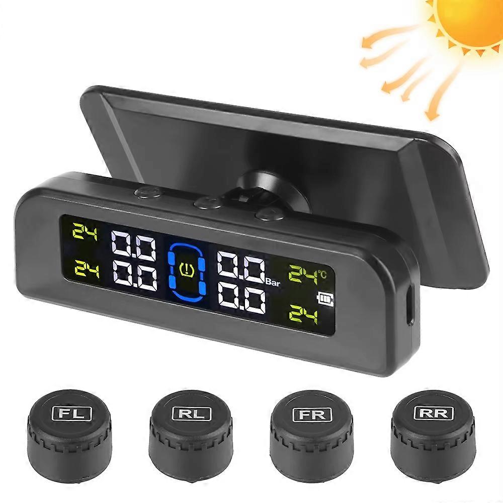 TKdaddy TY05 4 External Sensors Real Time Display Smart Tire Pressure Monitoring System for Car TPMS