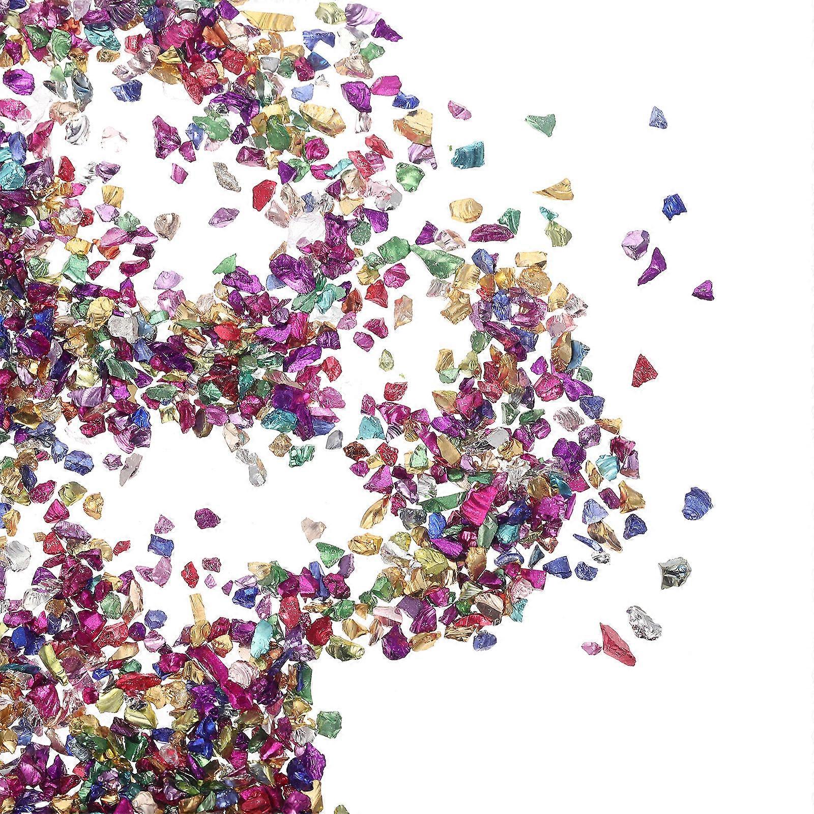 Crushed Glass Nail Art Charms for Epoxy Resin Crafting Skin Friendly Nail Decorations & Cell Phone Case Embellishments