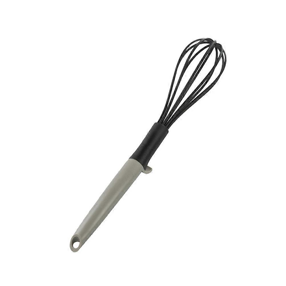 Manual Egg Beater Kitchen Tool Handheld Unique Egg Mixing Stirrer Mini Tripod Design Grey Color 1Set