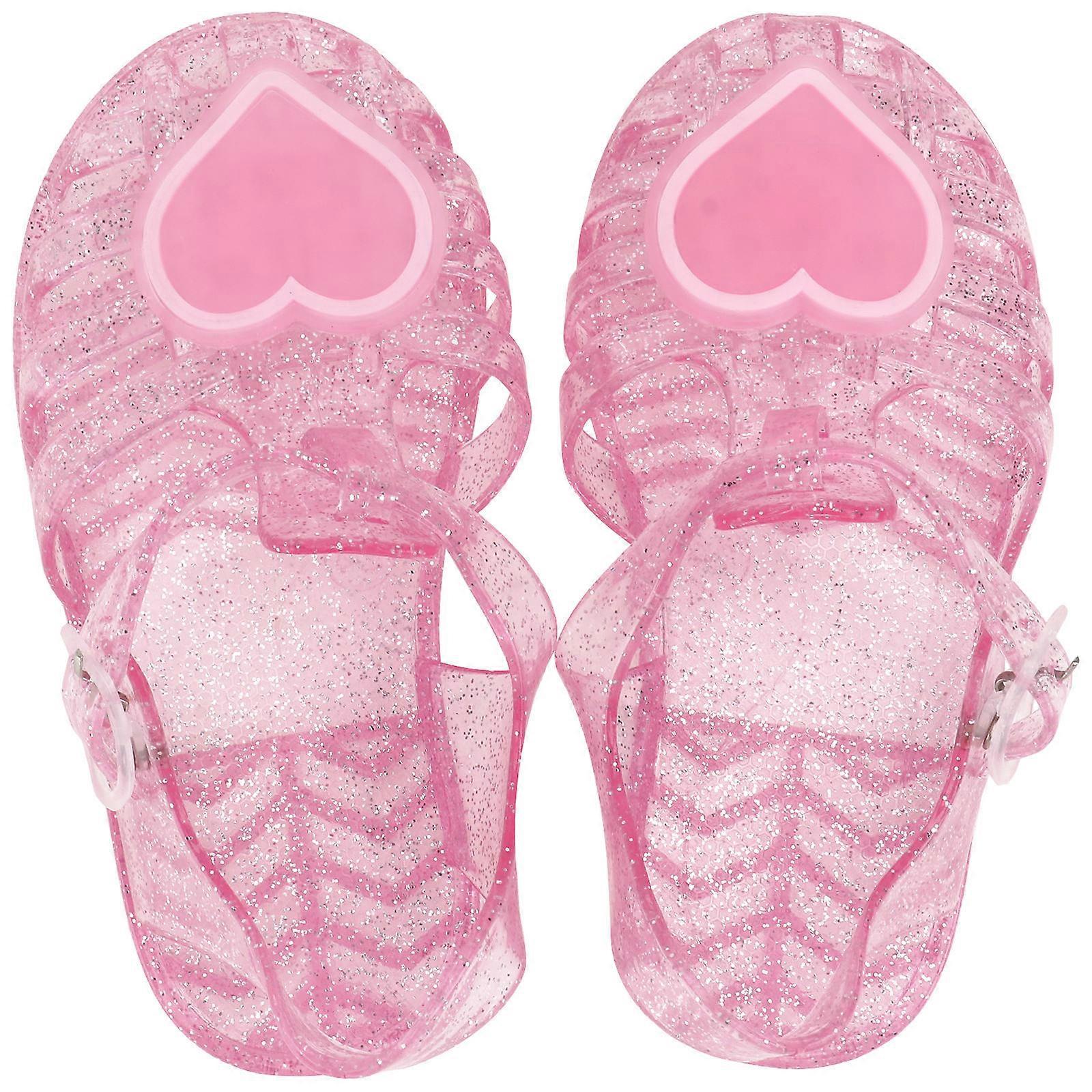 Adorable Red Indoor Slippers For Kids Designed With Anti-slip And Wear-resistant Material Size 25 Perfect For Summer 1 Pair