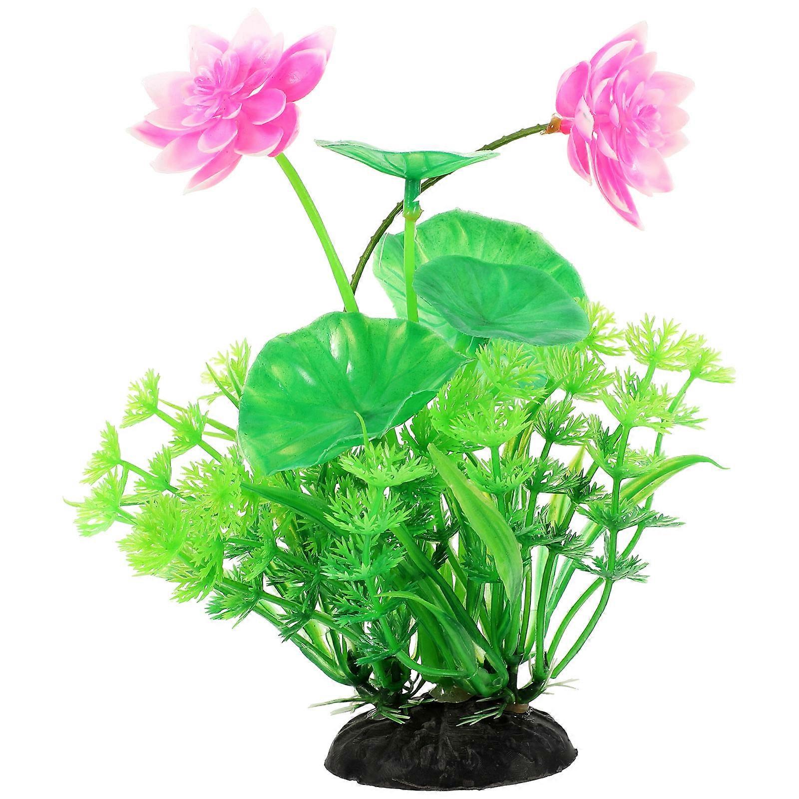 Simulated Water Plants Fine Workmanship Fish Tank Accessory Great For Fish Enthusiasts 18X6X4.5CM Craft 1 Set
