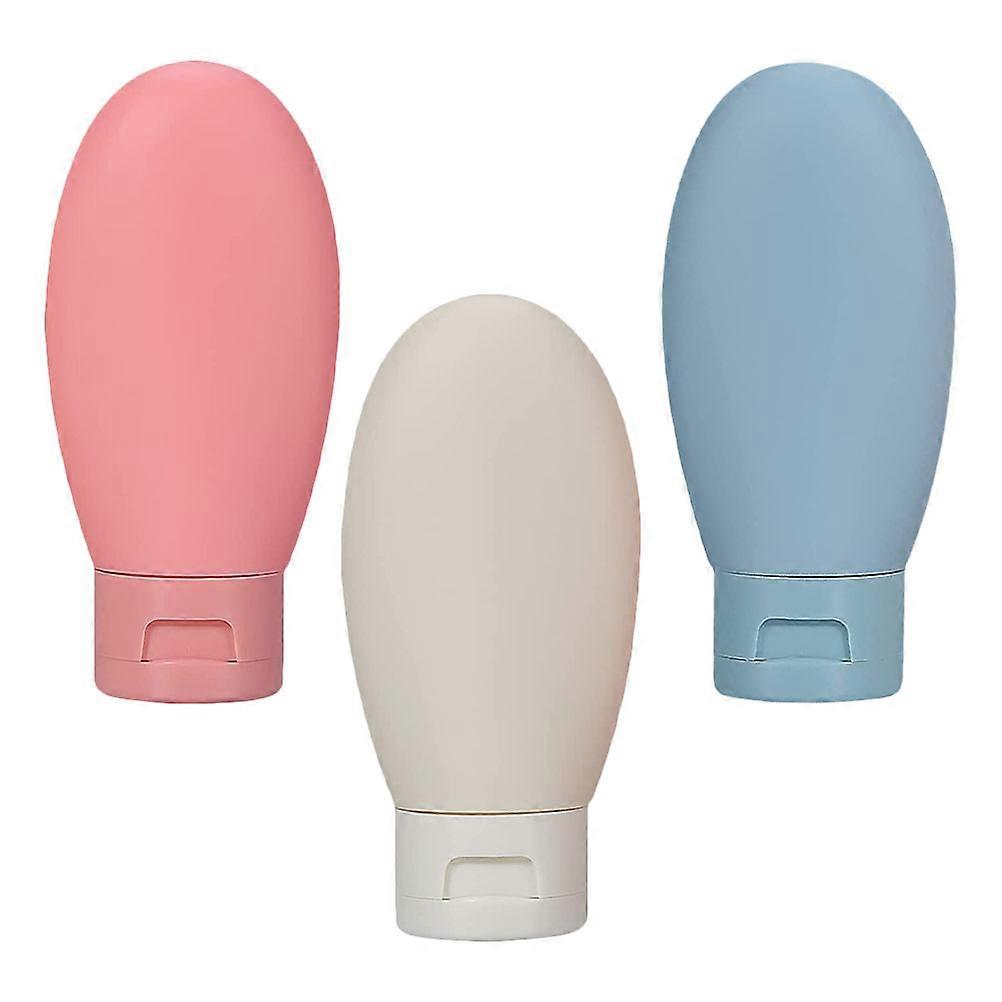 3pcs Leakproof Travel Bottles Refillable Toiletry Containers for Shampoo, Conditioner, Lotion – Portable Durable Set for Travel & Daily Use