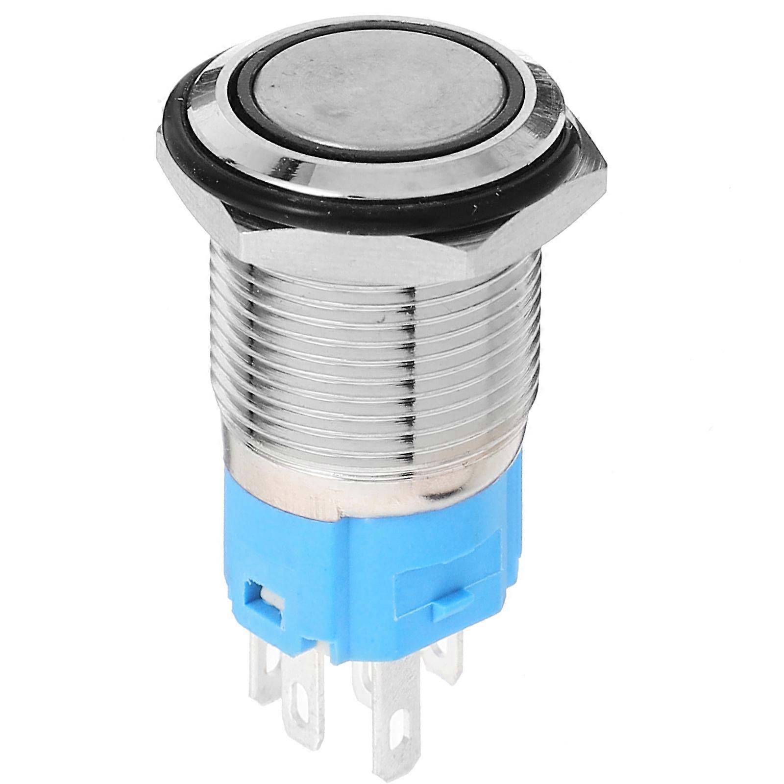 Universal Push Button Start Switch with LED Light for Vehicle Ignition Repair 16mm