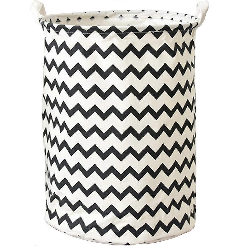 Collapsible Laundry Basket with Lid for Holding Laundry Multi Cotton and Line 19.68x15.74x31.49 Inches