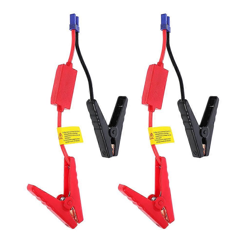 Mini Jumper Cables 2Pcs Multifunction Clamps For Car Owners Emergency Situations Prevent Reverse Connection