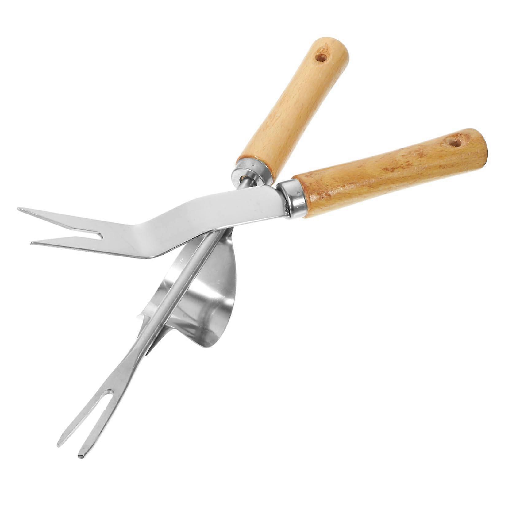 2 pieces manual weeder garden tool for effective weed removal, lightweight and sturdy, ergonomic handle for comfortable gardening work.