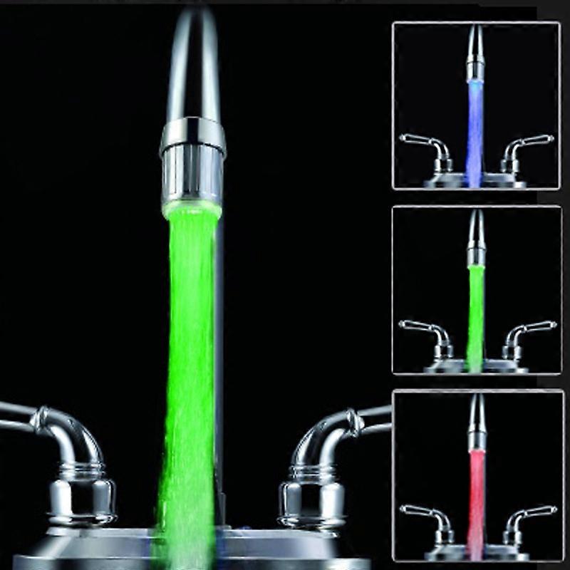 LED Faucet Color Changing Luminous Faucet, Specification: Temperature Control Three Colors