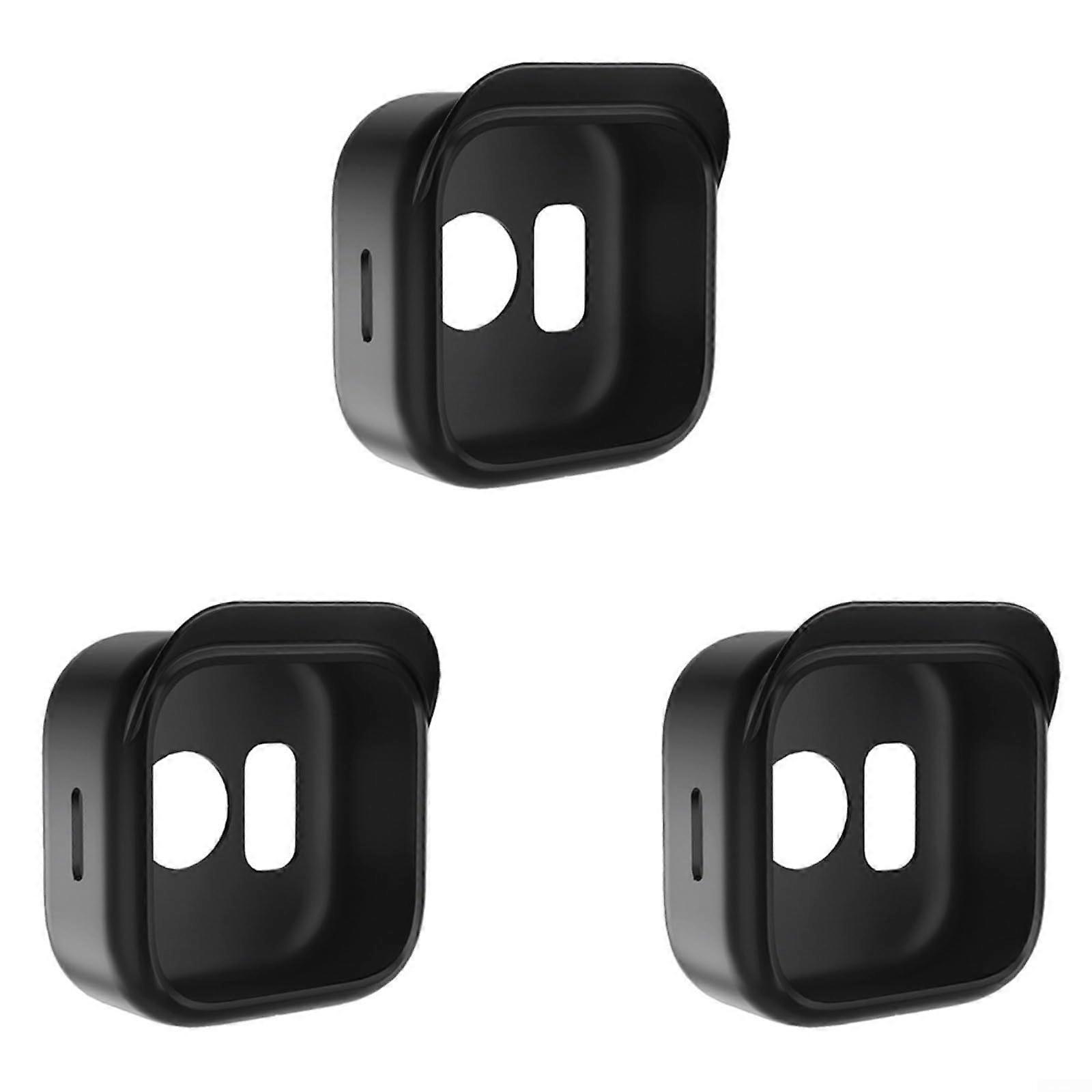 3 x Black Silicone Protective Case for Blink Outdoor 4 Security Camera Waterproof Case (18219 cm)