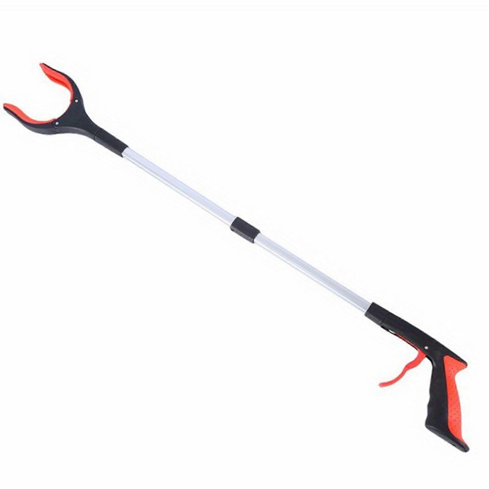 32 Inch Grab Grabber, Foldable Grab Pickup Tool with 360° Rotating Jaw and Magnet,  Gripper for Rubbish Collector, Lightweight Gripper, A
