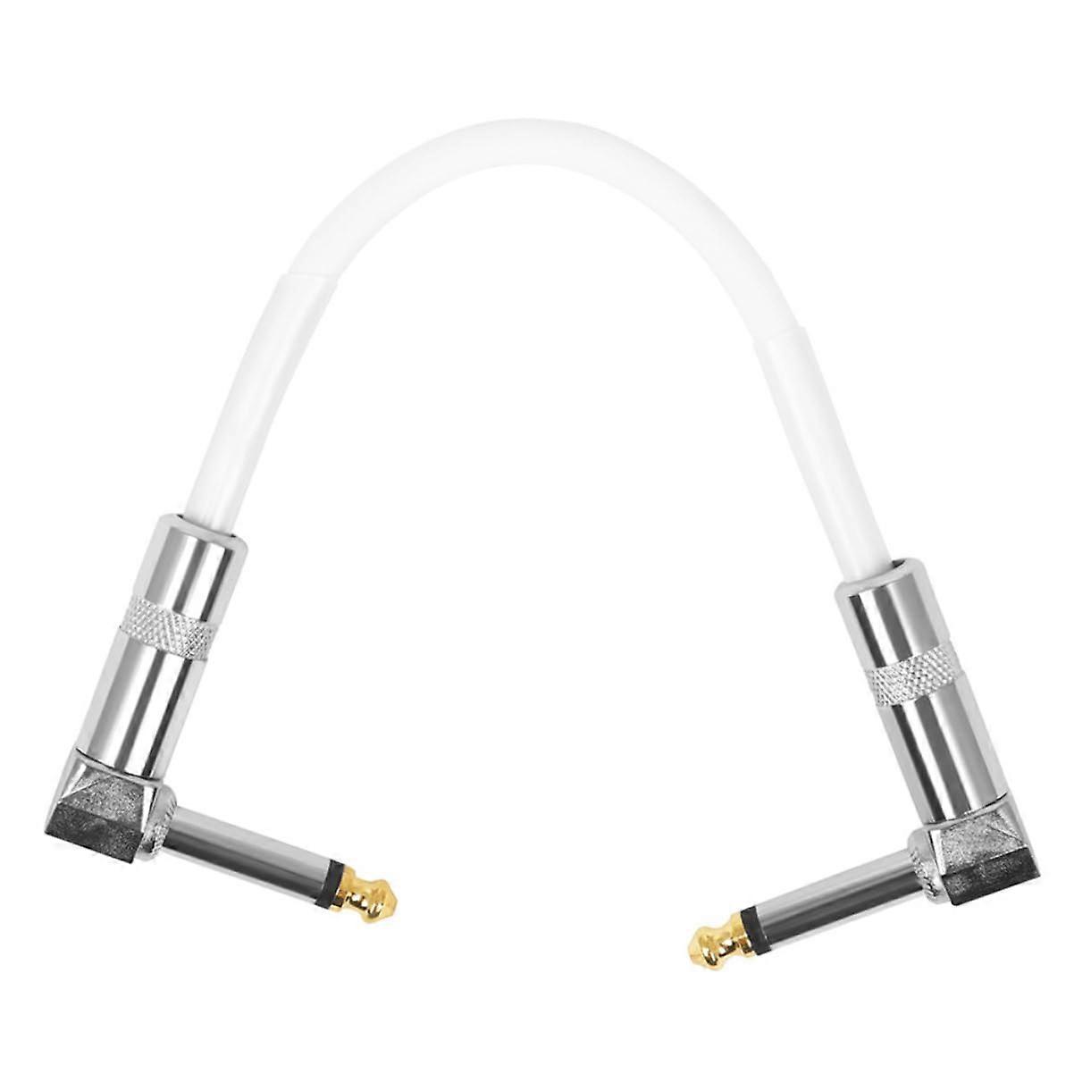 Effect Cable Patch Modem Guitar Tuner Pedal Network Distortion Effect Pedal with PVC White Connection Cable for Electric Guitar