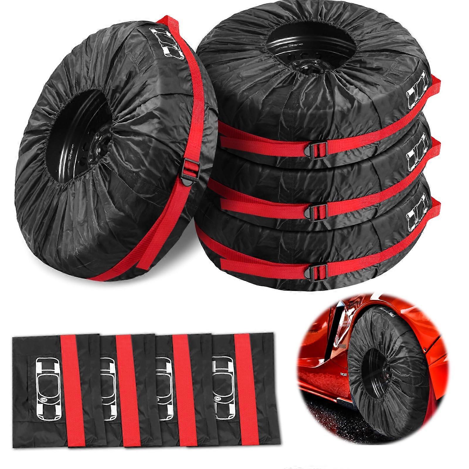 Tyre Bag Set of 4, Waterproof, Dustproof, Washable for Clean Transport and Storage