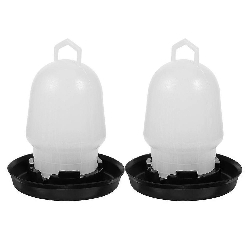 2pcs Automatic Chicken Water Feeder Chicken Water Container Chick Water Dispenser Bucket