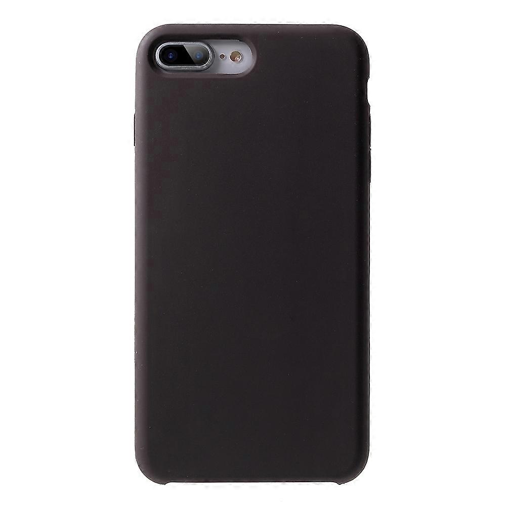 For iPhone 8 Plus 7 Plus 5.5 inch Solid Silicone Mobile Phone Case Accessory - Coffee