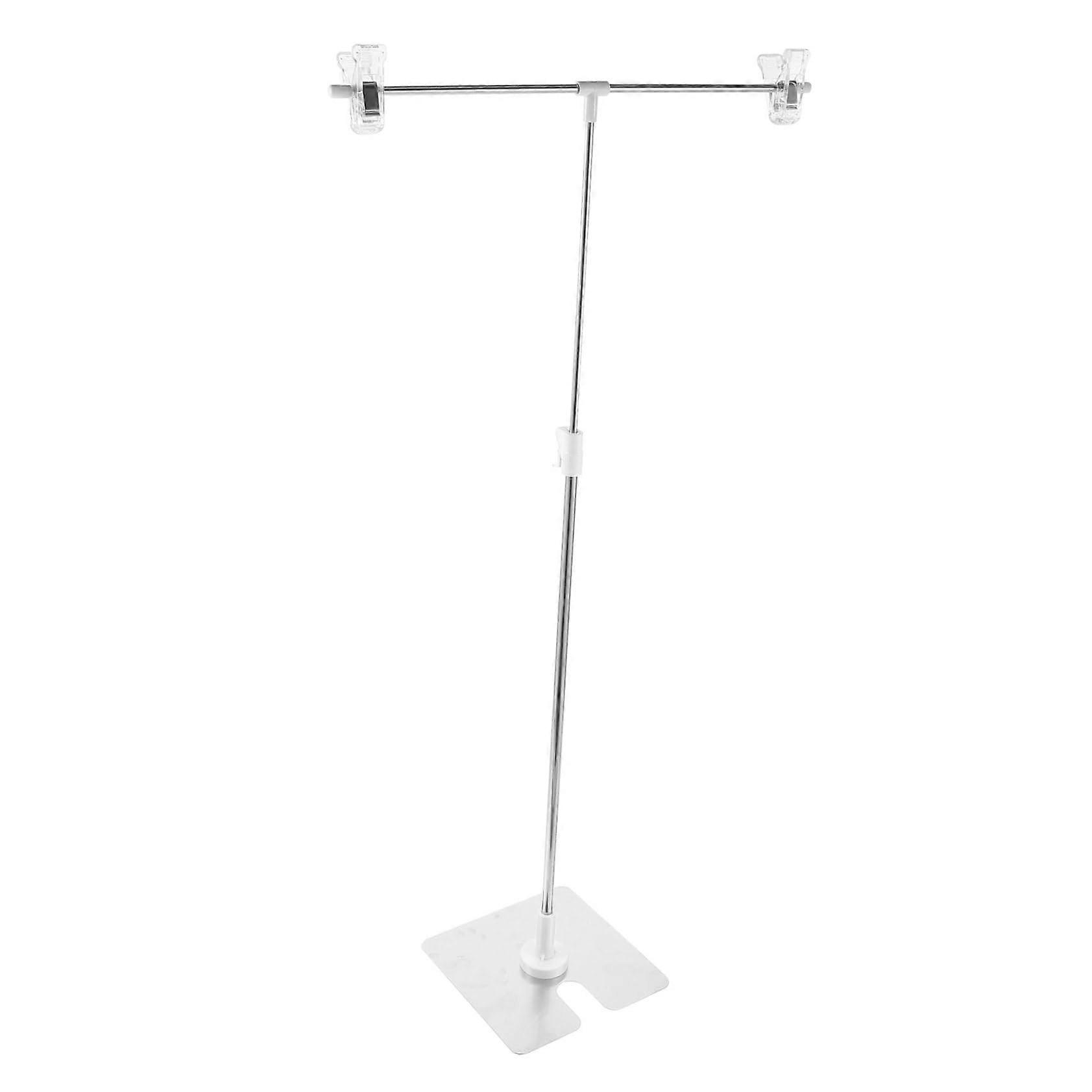 Backdrop Stand Small T-Shape Frame for Photography, Lightweight Aluminum, Adjustable Height, Professional & Amateur Use