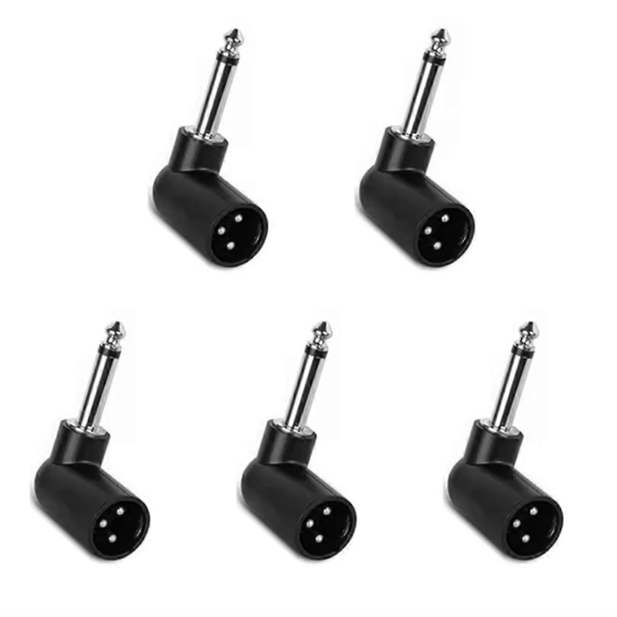 5Pack 3 Pin Wireless Microphone System Converter Male Converter