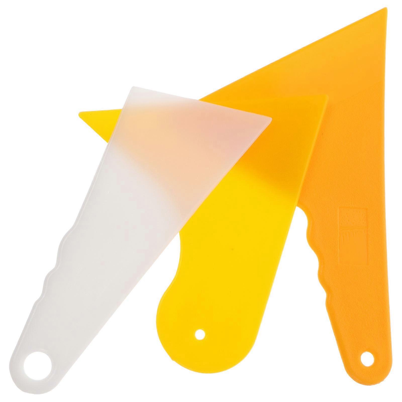 Window Film Tool Multi-Functional Film for Phone Screen Protector Assorted Color Plastic for Bubble Removal 3Pcs