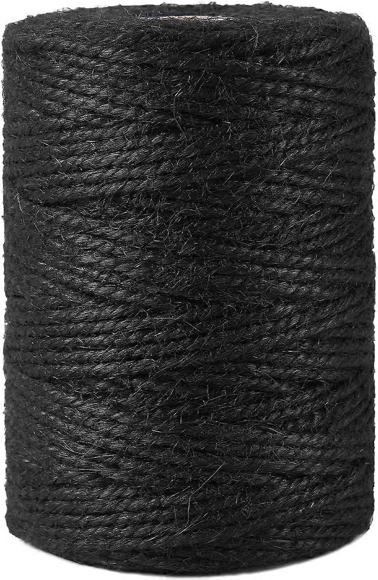 Hilo de yute natural negro - 328 pies, resistente