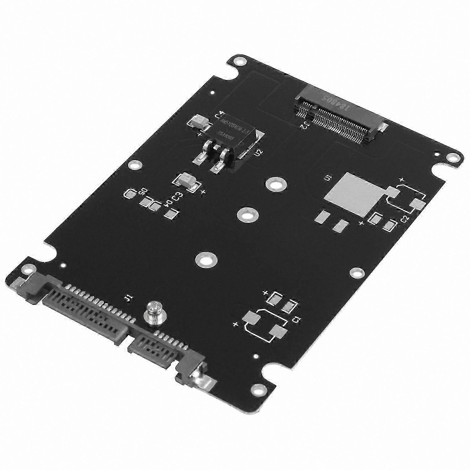 2.5 SATA Enclosure Adapter for M.2 NGFF SSD with Dual Key Support and Protective Case
