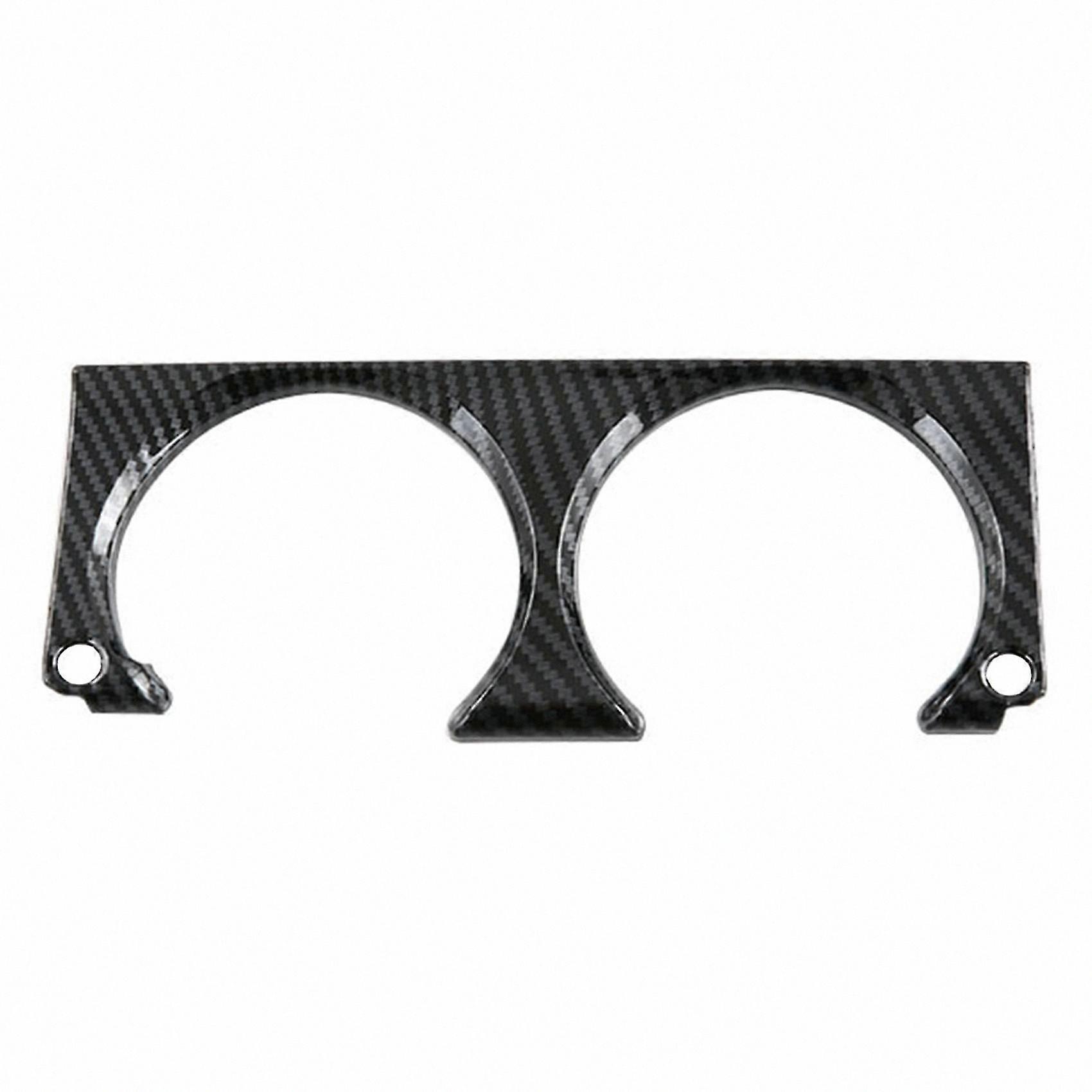 Front Cup Holder Protector Trim for Sienna 2021-2022, Carbon Fiber Style ABS Frame Cover Sticker Accessory