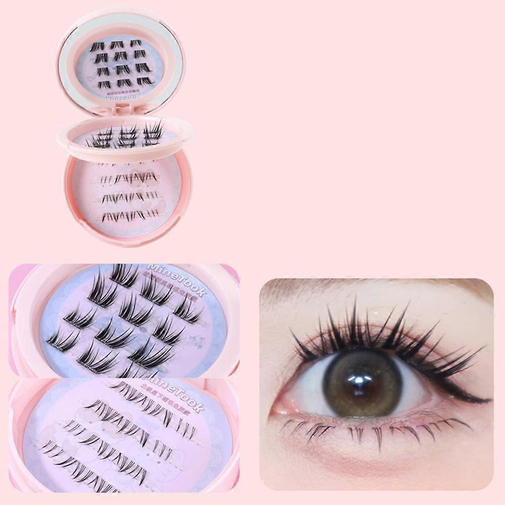 MINETOOK False Eyelashes "Makeup" Series Single Cluster Of Eyelashes