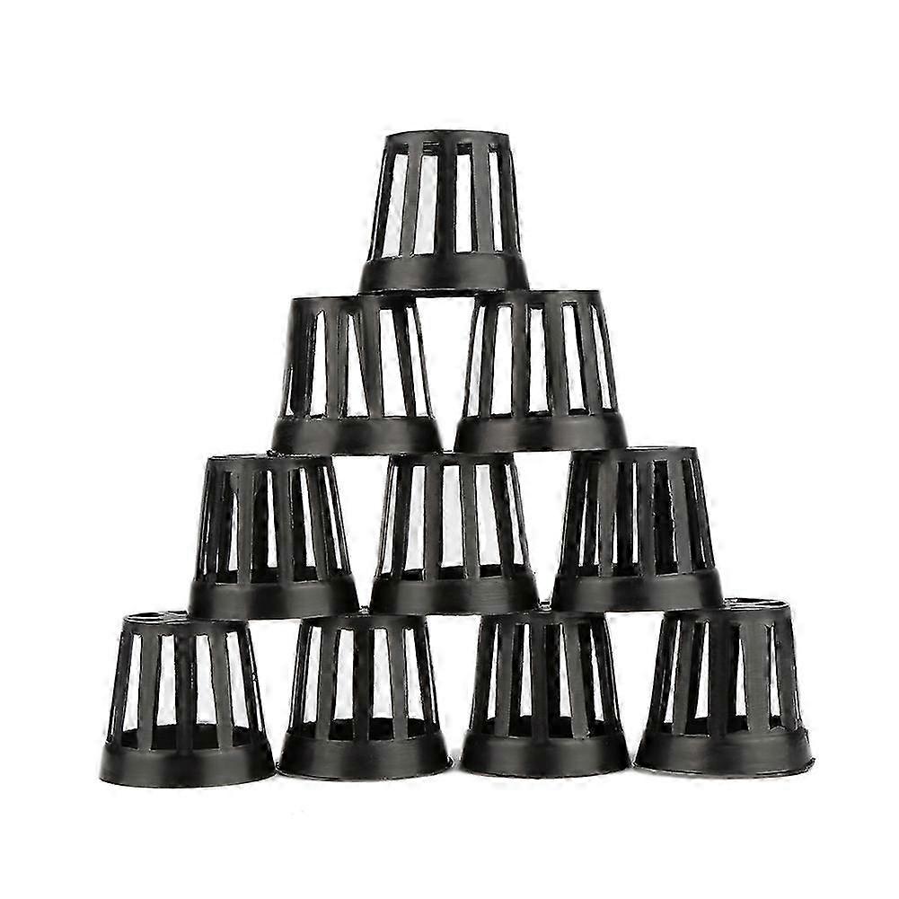 Műanyag vízinövény cserepek kosár - akvárium vízi virág növény fűtermesztéshez és díszítéshez, 10-50db csomagolásban