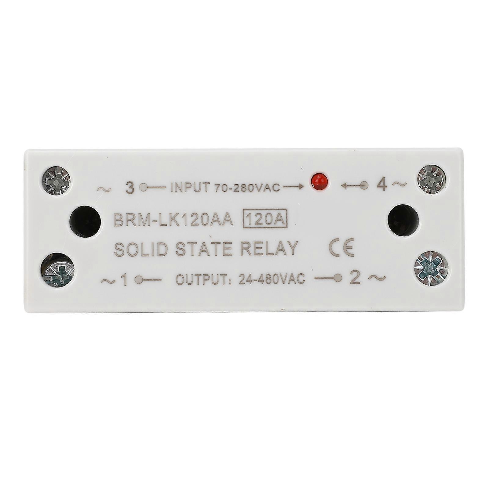 120A Solid State Relay SSR Module 70-280VAC Input 82x31x118mm