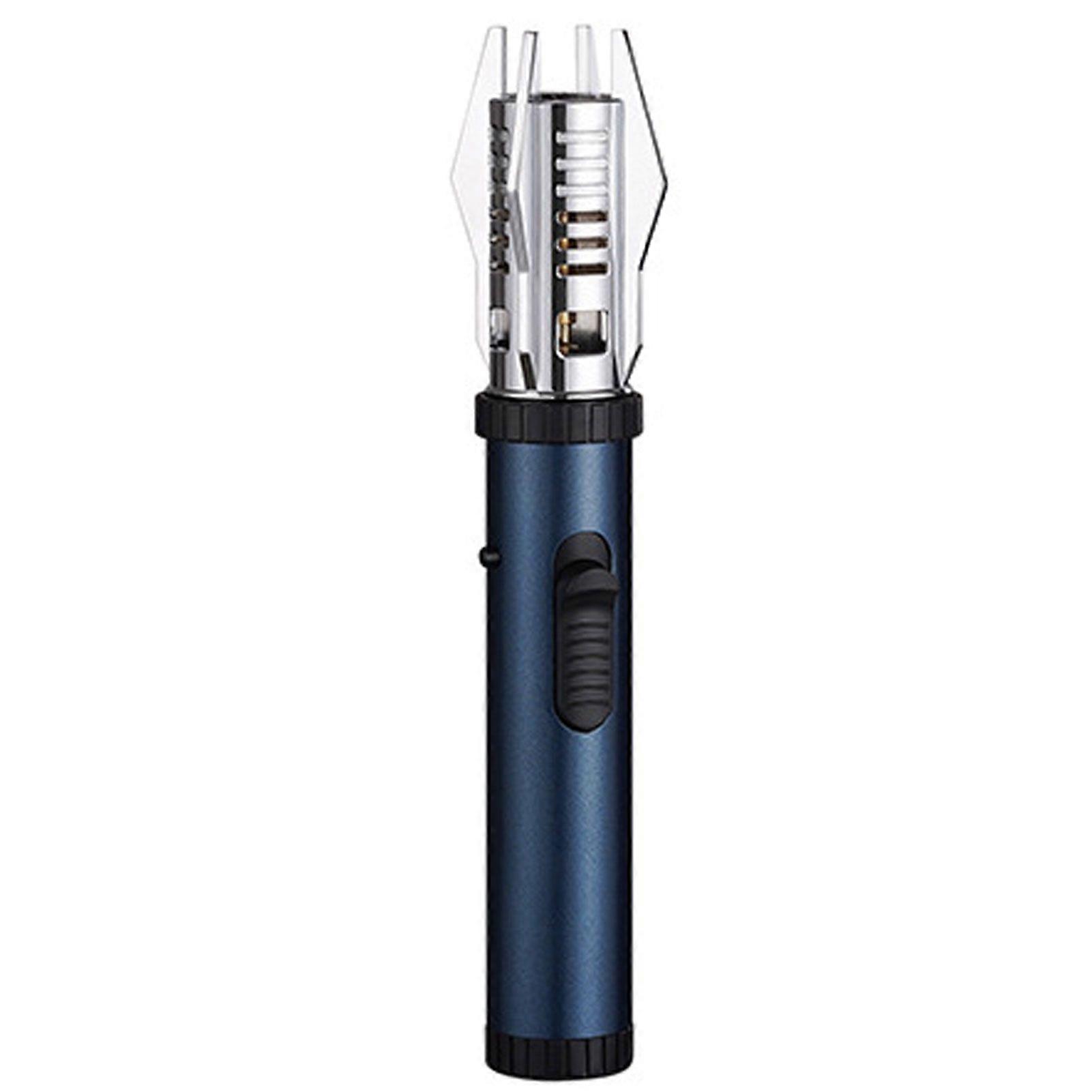 Windproof Butane Lighter Compact Portable Blue Flames Torches Lighter Great Choice for Men