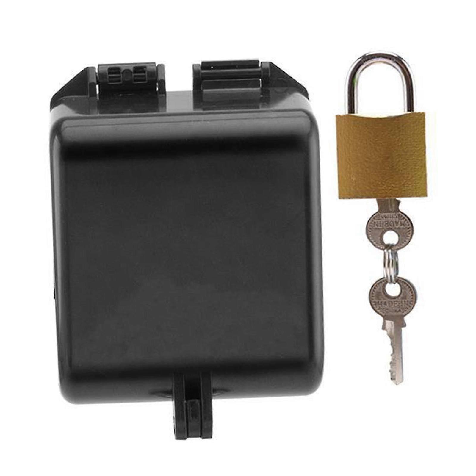 Backyard faucet lock with outdoor cover and secure protective padlock