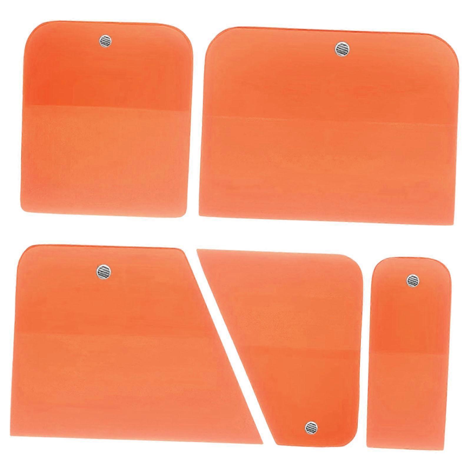 5 Pieces Generic PPF Squeegees Accessories Easy to Use TPU Coating Scrapers TPU