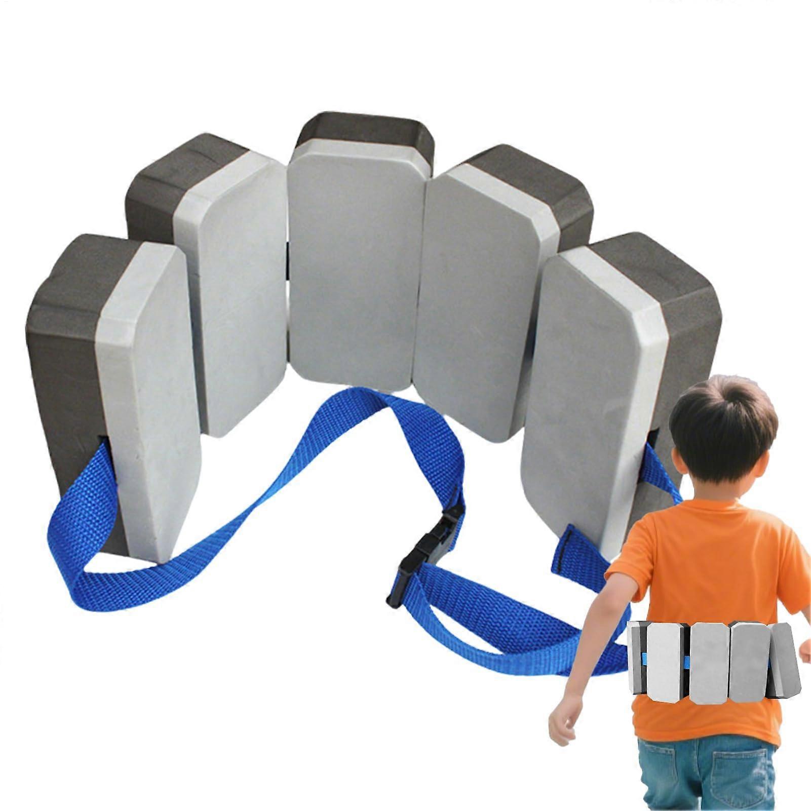 Kids Swim Flotation Belt - Adjustable Swim Trainer for Ages 7-10, Black Flotation Aid for Boys and Girls, Comfortable Design