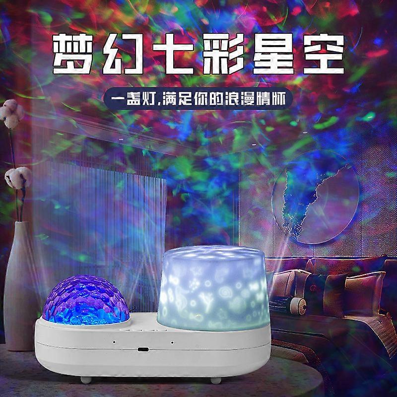 Ocean Wave Projector 360° drehbares Sternenlicht mit Bluetooth Grün