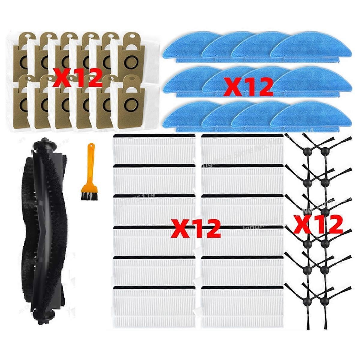 For Everybot Q3 Plus / Q3, AI300 PLUS Sweeper Main Side Brush Hepa Filter Mop Dust Bag Replacement Accessories