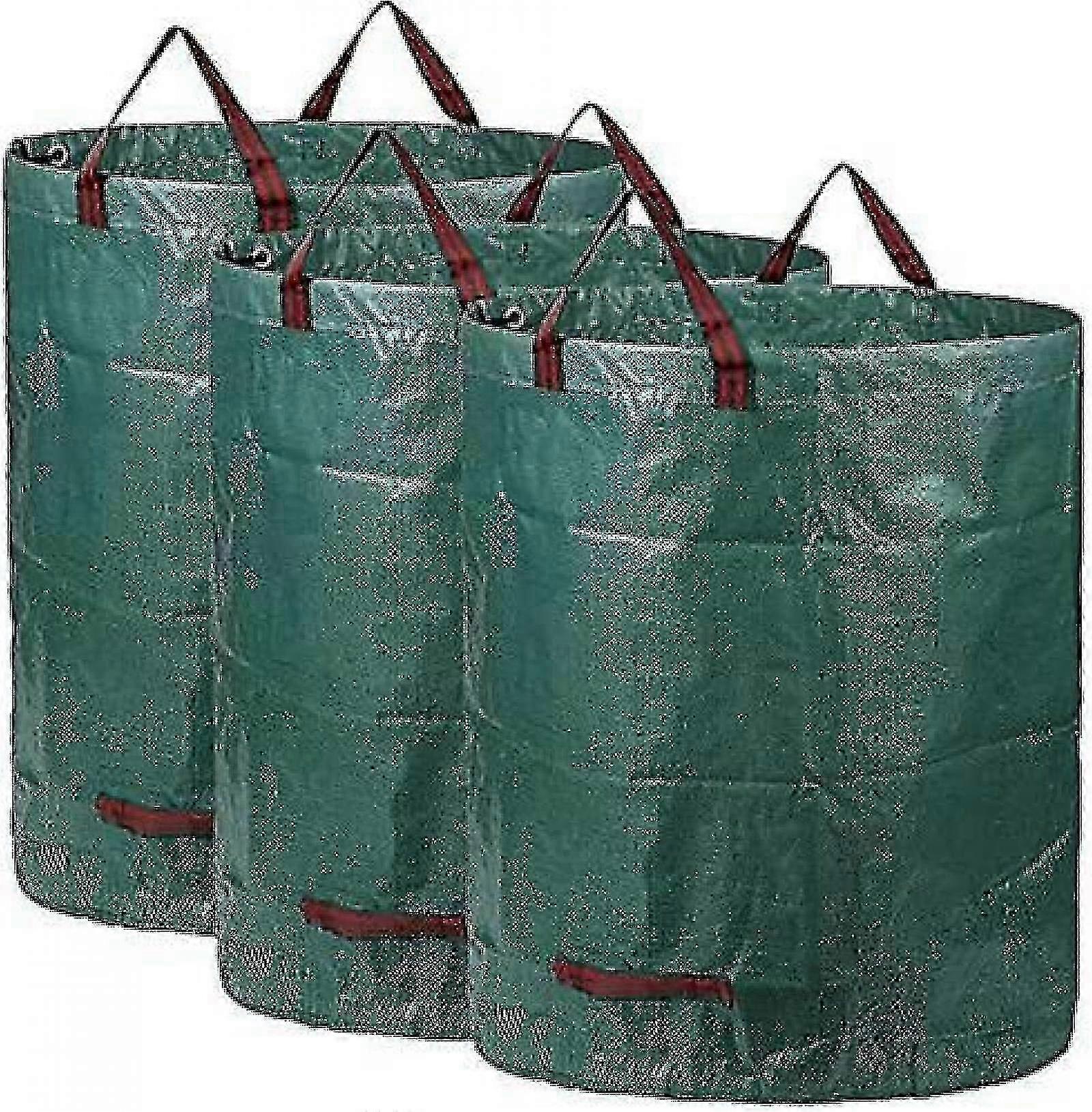 3x sacs à déchets de jardin 300L avec poignées, sacs à ordures étanches robustes, grands sacs à ordures (H84cm x P67cm)