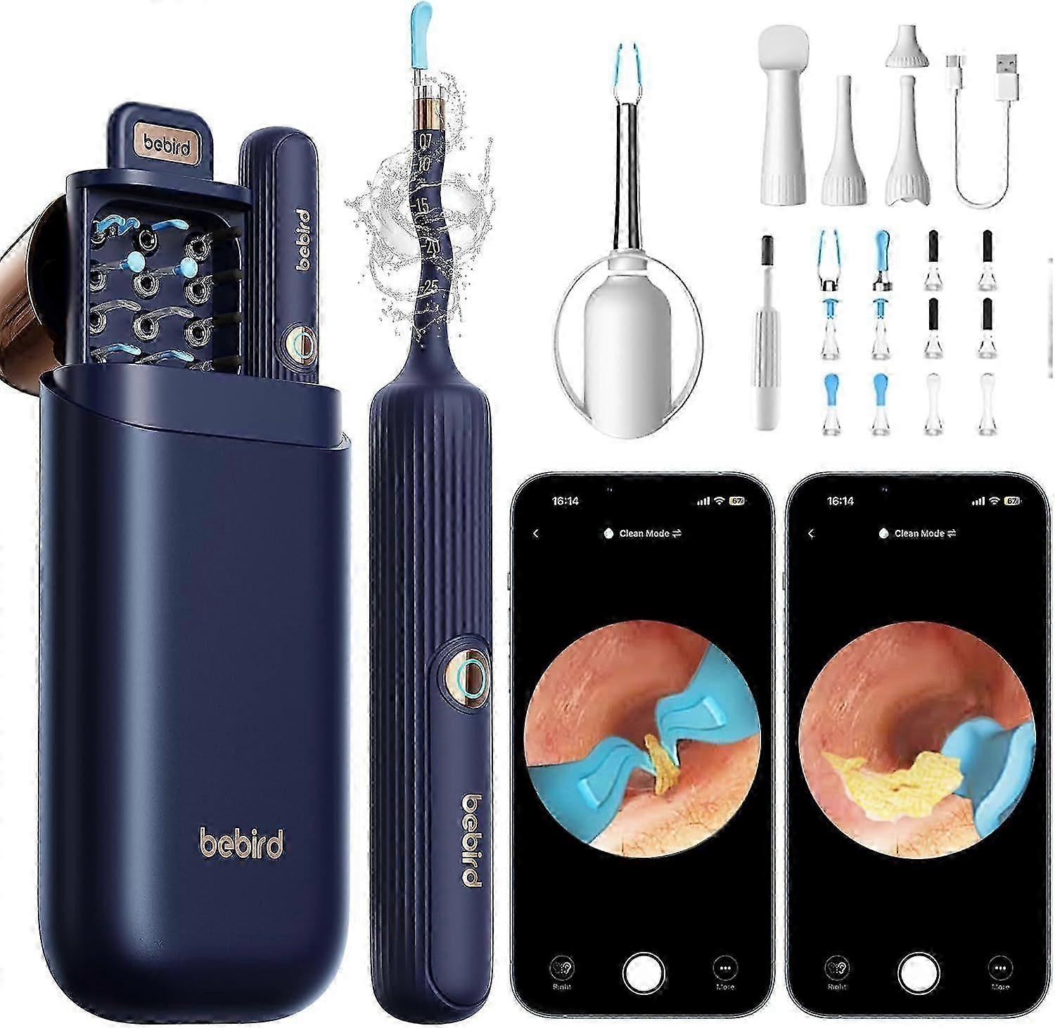 Ear Wax Removal Tool Camera, Visible Ear Cleaner Earwax Remover Kit with