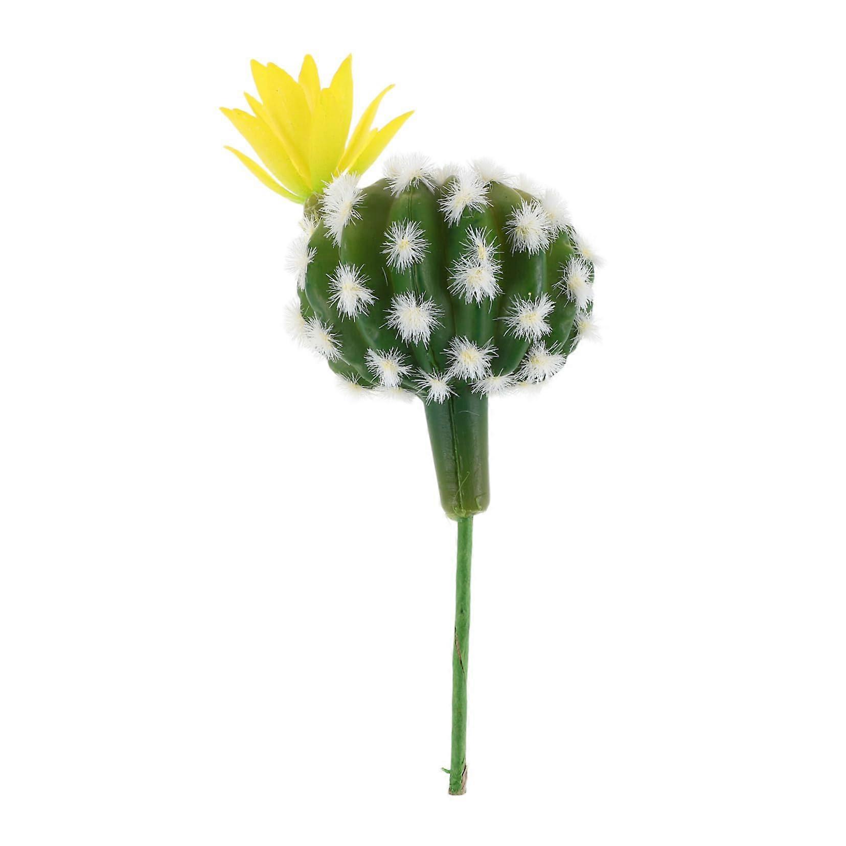 Fake Succulents Artificial Cactus Decor For Office Home Garden, Durable Plastic Plants, Realistic Look, 34 Inch Pots