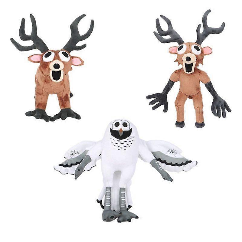 Cosplay 99 Nights in the Forest Deer Owl Plush Soft Stuffed Doll Kids Xmas Gifts