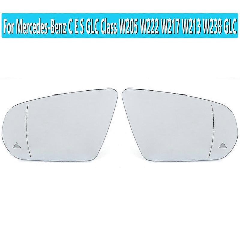 Apply For Mercedes-Benz C E S GLC Class W205 W222 W217 W213 W238 GLC 2015-2019 Replacement Heated Blind Spot Warning Rear Mirror Glass