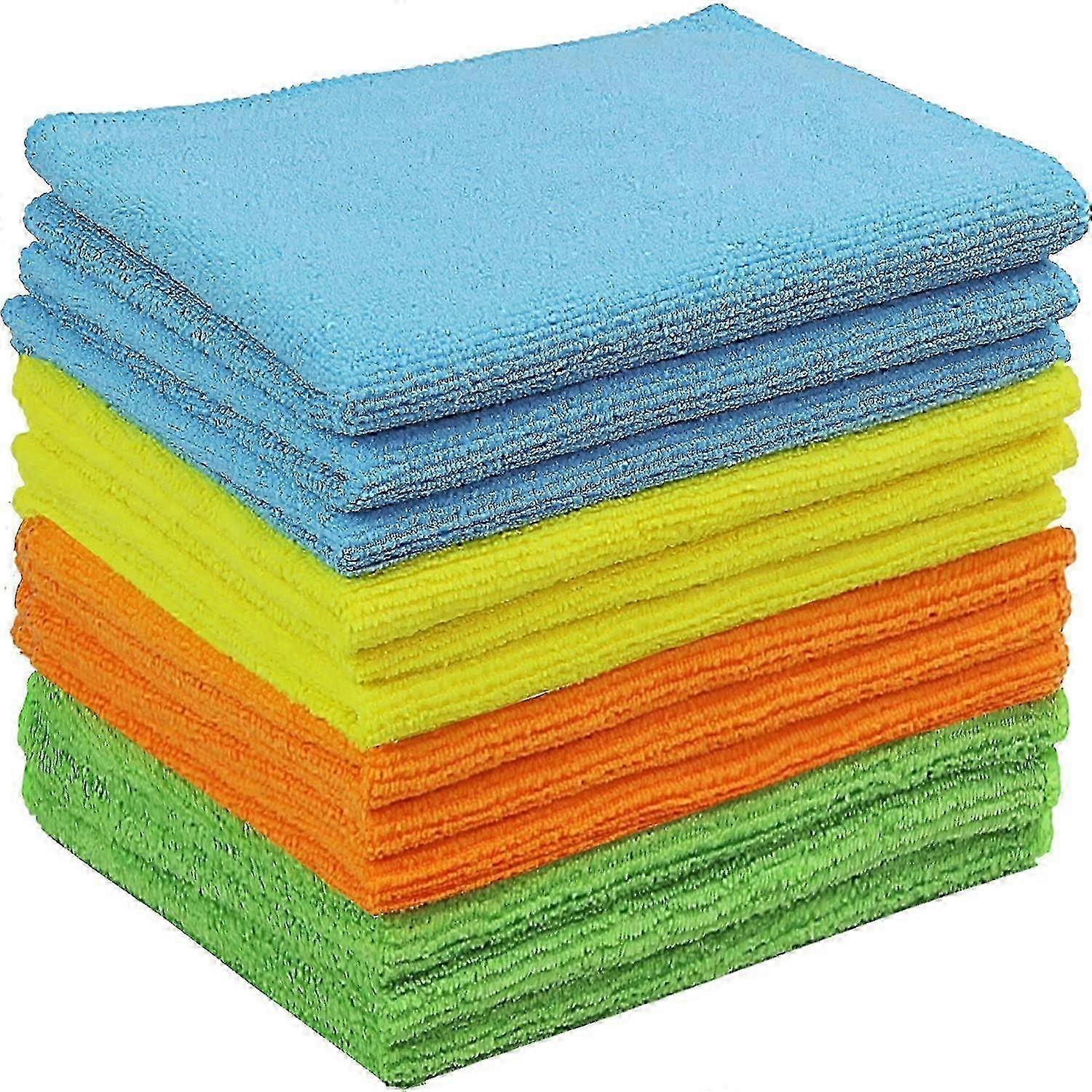 12 Pack - Simple Houseware Microfiber Cleaning Cloth (40 x 40CM)