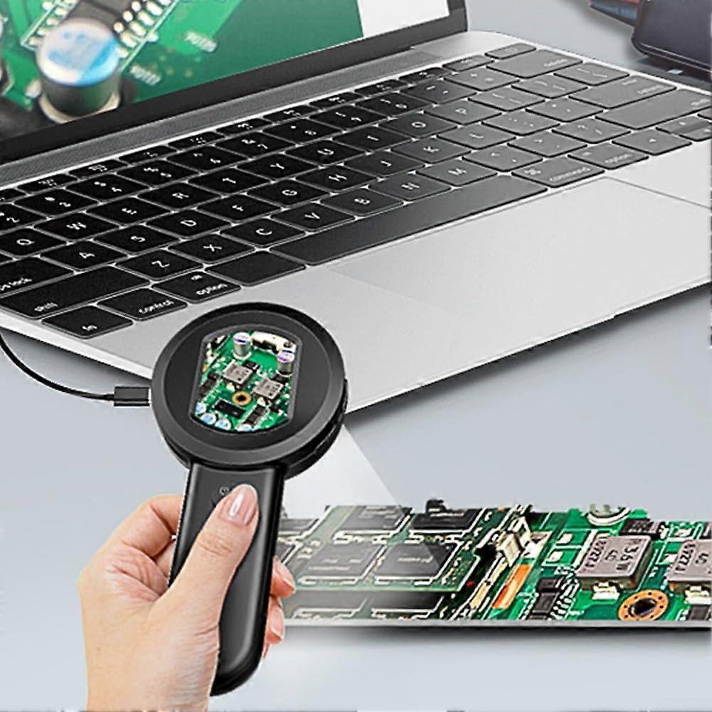 Handheld Digital Microscope With 2Inch Screen, 100W Pixel Camera, 8 LED Lights, USB Connection